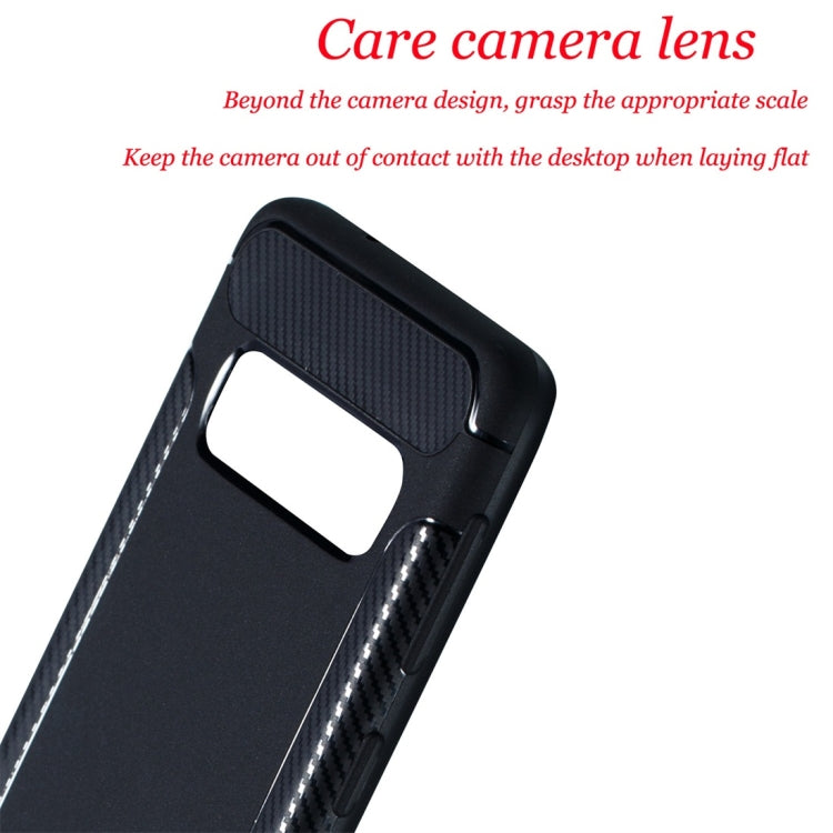 Carbon Fiber Anti-slip TPU Protective Case for Galaxy S10