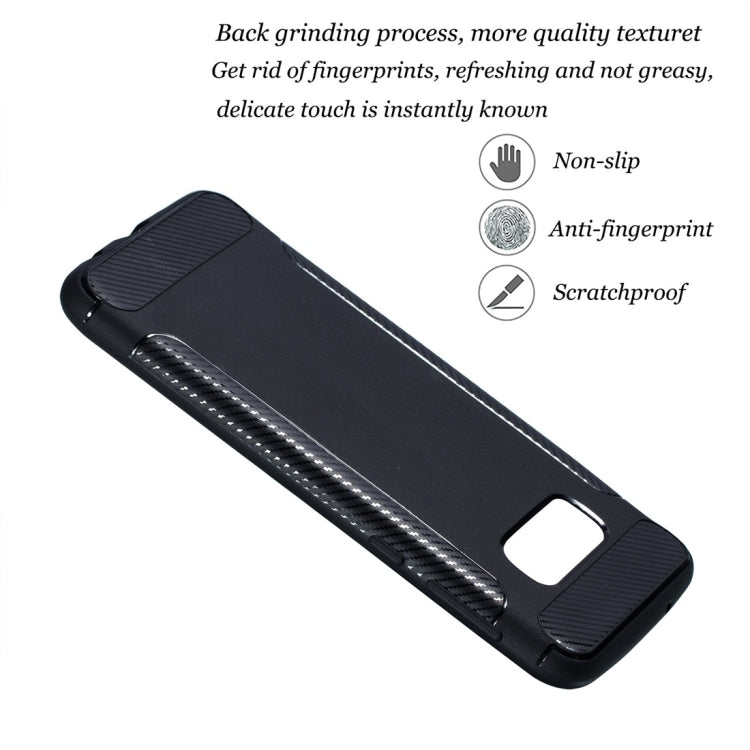 Carbon Fiber Anti-slip TPU Protective Case for Galaxy S10 E