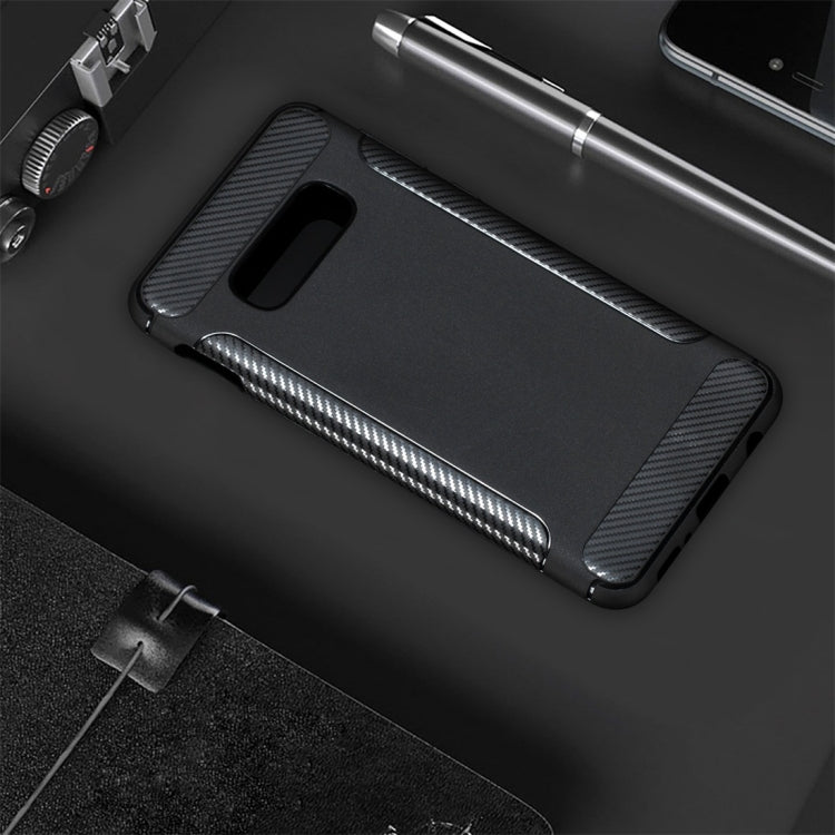 Carbon Fiber Anti-slip TPU Protective Case for Galaxy S10 E