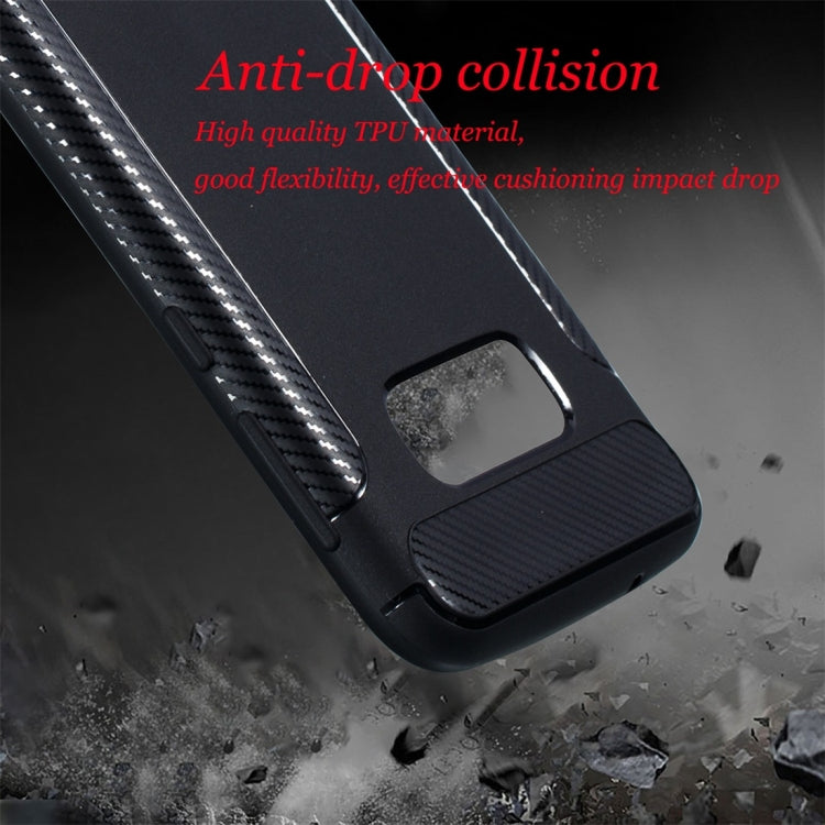 Carbon Fiber Anti-slip TPU Protective Case for Galaxy S10 E