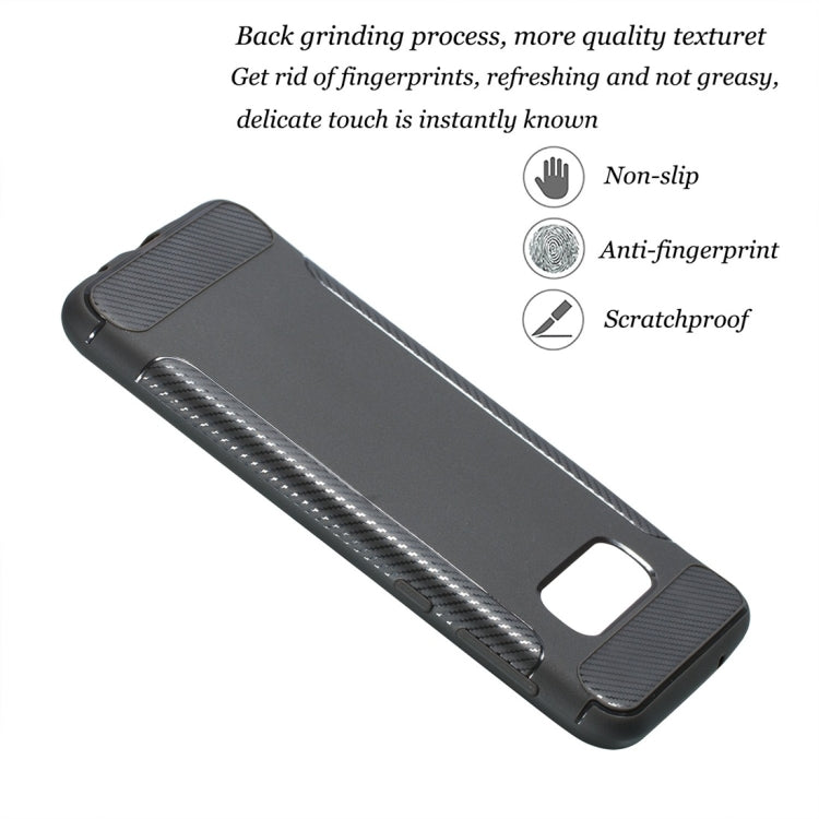 Carbon Fiber Anti-slip TPU Protective Case for Galaxy S10 E