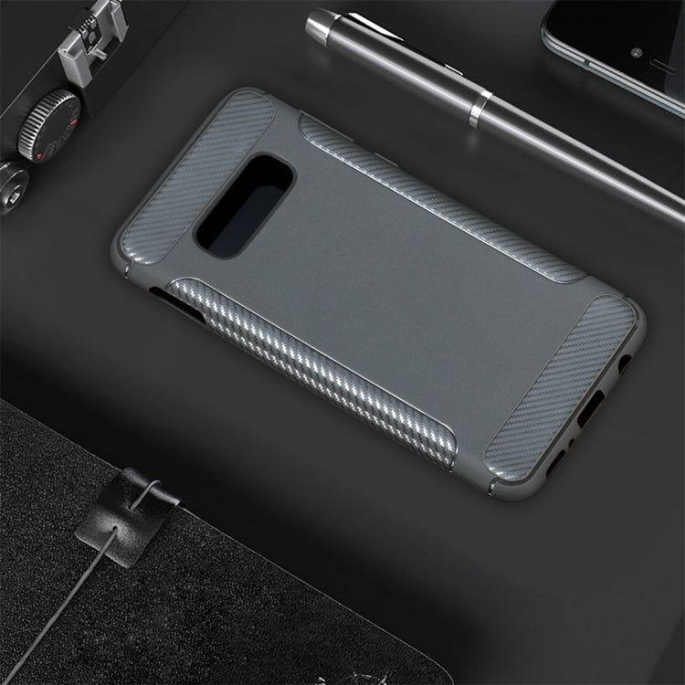 Carbon Fiber Anti-slip TPU Protective Case for Galaxy S10 E