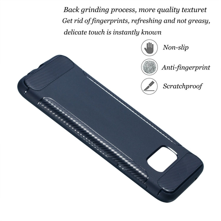 Carbon Fiber Anti-slip TPU Protective Case for Galaxy S10 E