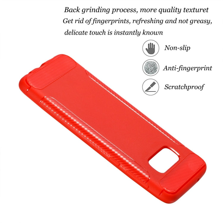 Carbon Fiber Anti-slip TPU Protective Case for Galaxy S10 E