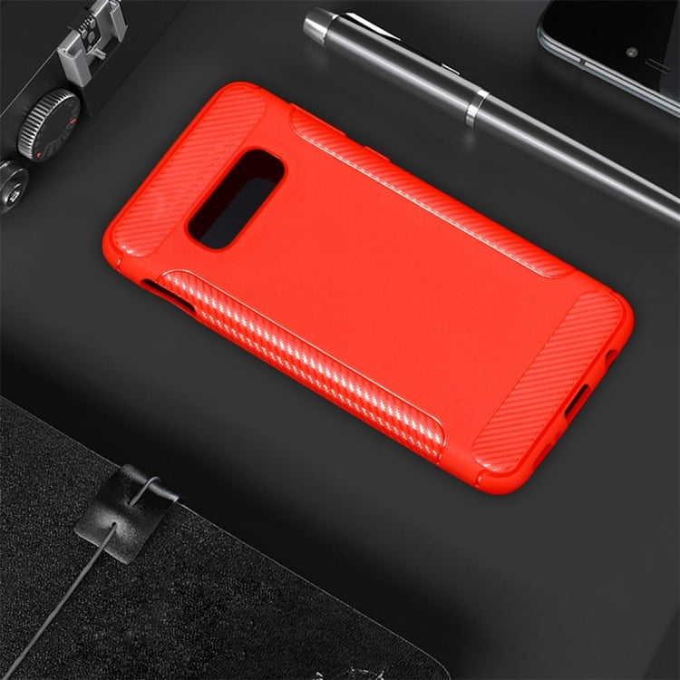 Carbon Fiber Anti-slip TPU Protective Case for Galaxy S10 E