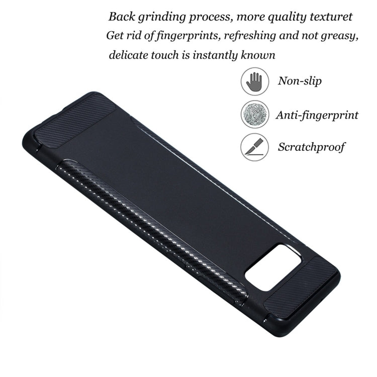 Carbon Fiber Anti-slip TPU Protective Case for Galaxy S10 Plus