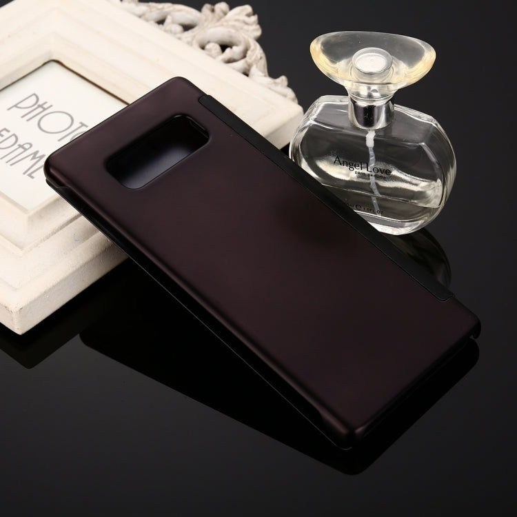 For Galaxy Note 8 Electroplating Mirror Horizontal Flip Leather Case