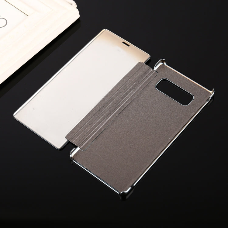 For Galaxy Note 8 Electroplating Mirror Horizontal Flip Leather Case