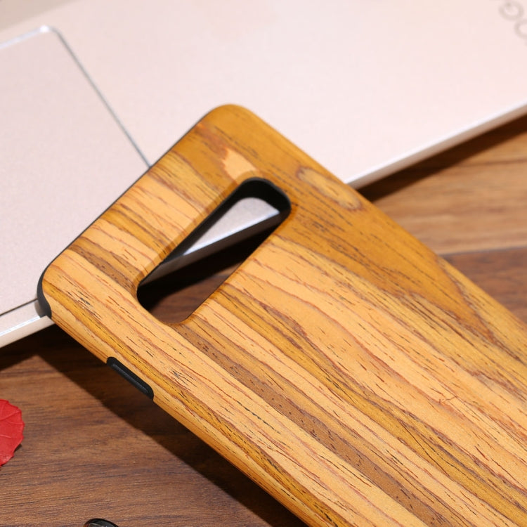 Shockproof TPU + Wood Protective Case for Galaxy S10 E