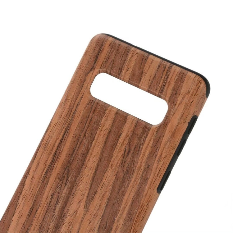 Shockproof TPU + Wood Protective Case for Galaxy S10 Plus