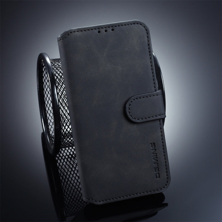 DG.MING Retro Oil Side Horizontal Flip Case for Galaxy S10 E, with Holder & Card Slots & Wallet