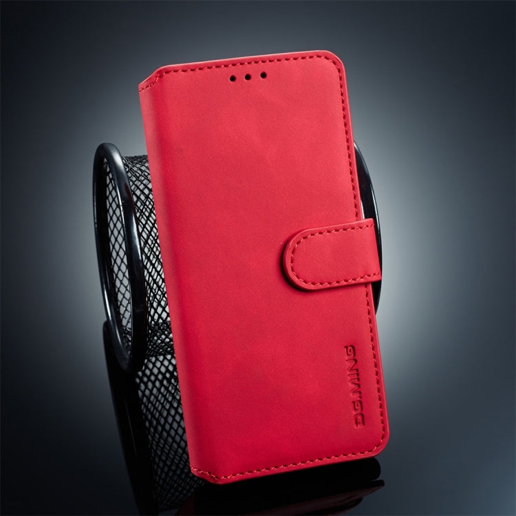 DG.MING Retro Oil Side Horizontal Flip Case for Galaxy S10 E, with Holder & Card Slots & Wallet