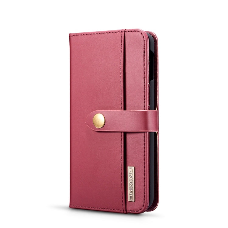 DG.MING Lambskin Detachable Horizontal Flip Magnetic Case for Galaxy S10 E, with Holder & Card Slots & Wallet