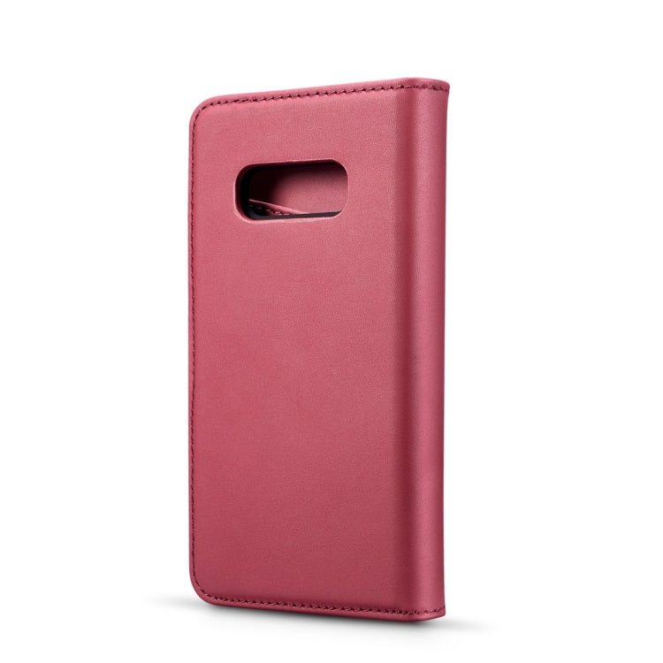 DG.MING Lambskin Detachable Horizontal Flip Magnetic Case for Galaxy S10 E, with Holder & Card Slots & Wallet