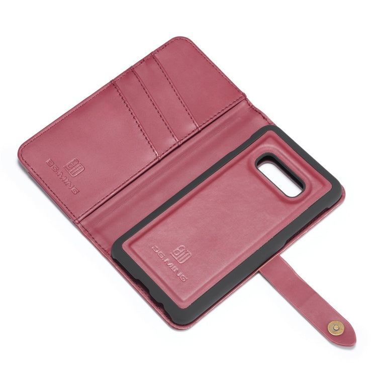 DG.MING Lambskin Detachable Horizontal Flip Magnetic Case for Galaxy S10 E, with Holder & Card Slots & Wallet