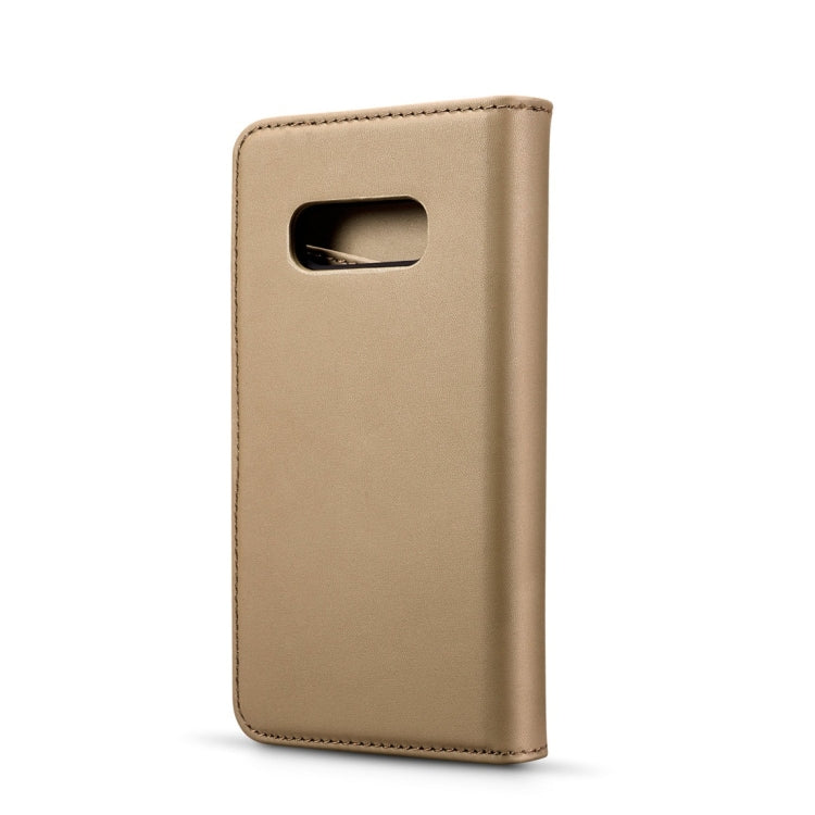 DG.MING Lambskin Detachable Horizontal Flip Magnetic Case for Galaxy S10 E, with Holder & Card Slots & Wallet