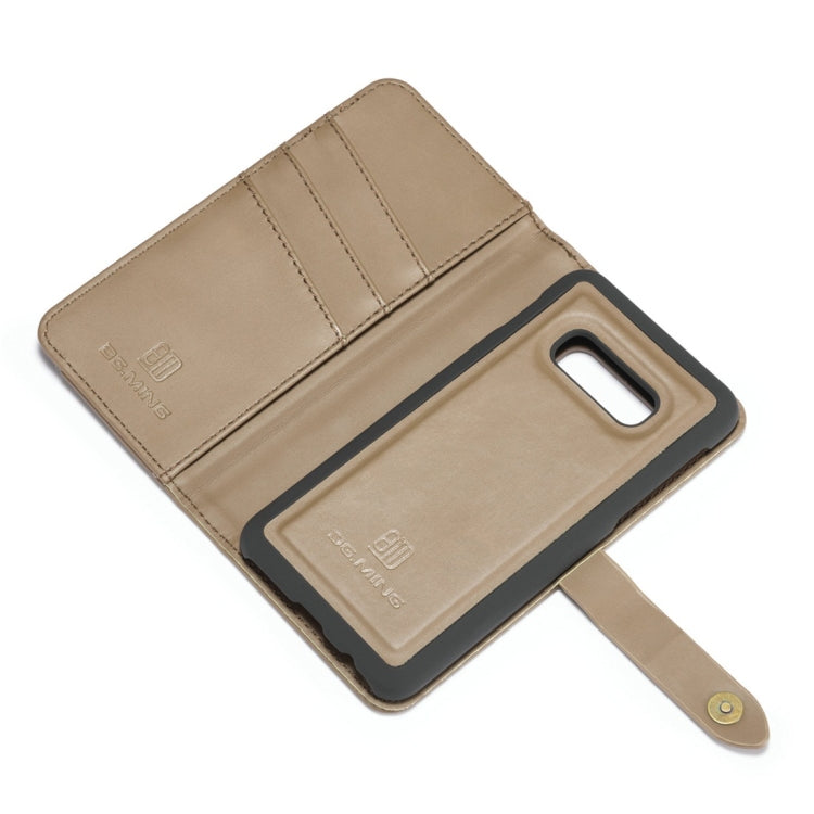 DG.MING Lambskin Detachable Horizontal Flip Magnetic Case for Galaxy S10 E, with Holder & Card Slots & Wallet
