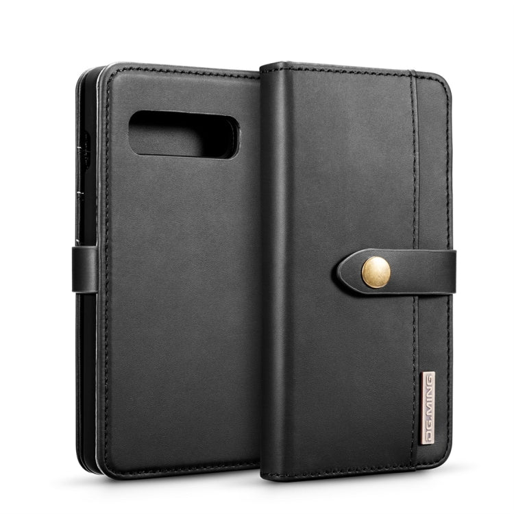 DG.MING Lambskin Detachable Horizontal Flip Magnetic Case for Galaxy S10 Plus, with Holder & Card Slots & Wallet
