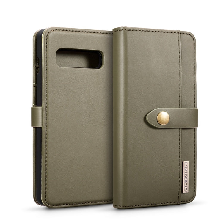 DG.MING Lambskin Detachable Horizontal Flip Magnetic Case for Galaxy S10 Plus, with Holder & Card Slots & Wallet