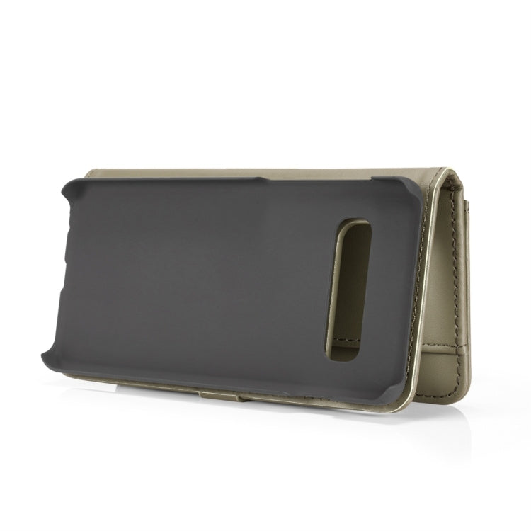 DG.MING Lambskin Detachable Horizontal Flip Magnetic Case for Galaxy S10 Plus, with Holder & Card Slots & Wallet
