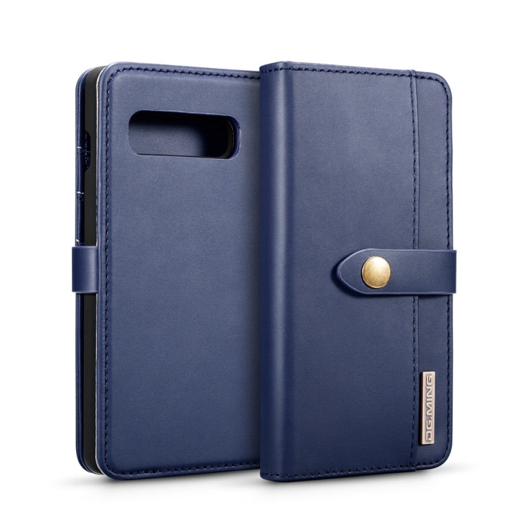 DG.MING Lambskin Detachable Horizontal Flip Magnetic Case for Galaxy S10 Plus, with Holder & Card Slots & Wallet