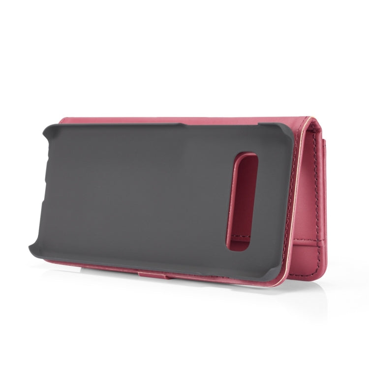 DG.MING Lambskin Detachable Horizontal Flip Magnetic Case for Galaxy S10 Plus, with Holder & Card Slots & Wallet