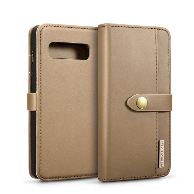 DG.MING Lambskin Detachable Horizontal Flip Magnetic Case for Galaxy S10 Plus, with Holder & Card Slots & Wallet