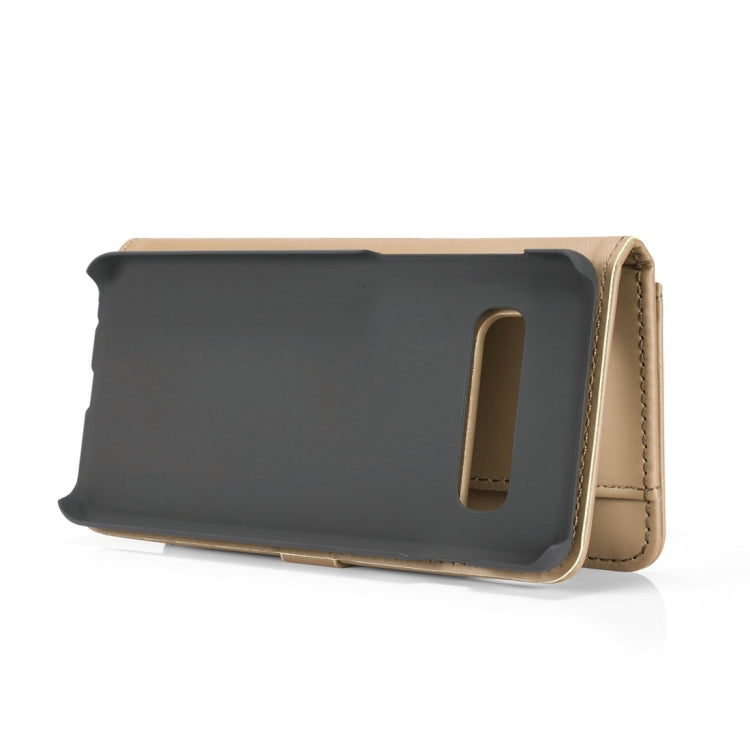 DG.MING Lambskin Detachable Horizontal Flip Magnetic Case for Galaxy S10 Plus, with Holder & Card Slots & Wallet