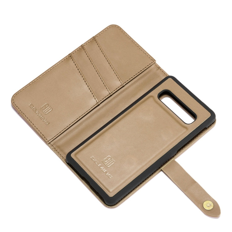 DG.MING Lambskin Detachable Horizontal Flip Magnetic Case for Galaxy S10 Plus, with Holder & Card Slots & Wallet