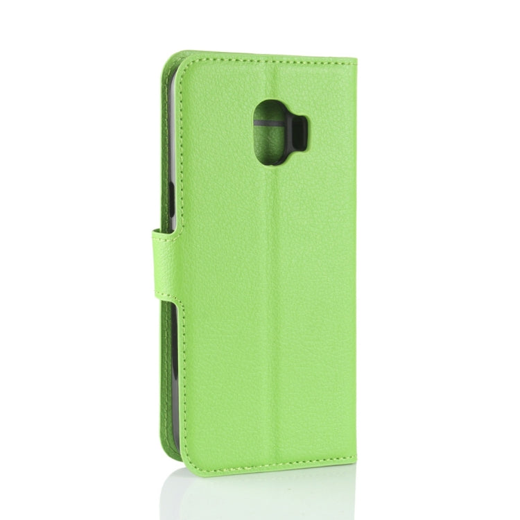 For Galaxy J2 Pro (2018) Litchi Texture Horizontal Flip Leather Case with Holder & Wallet & Card Slots