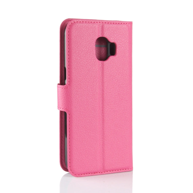 For Galaxy J2 Pro (2018) Litchi Texture Horizontal Flip Leather Case with Holder & Wallet & Card Slots