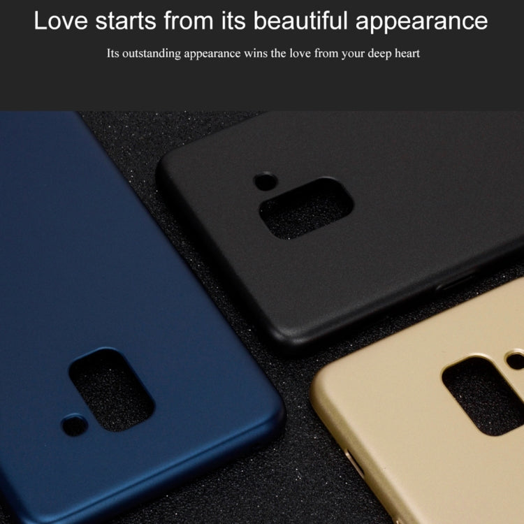 Lenuo Leshield Series for Galaxy A8 (2018) PC Dropproof Protective Back Cover Case(Gold)