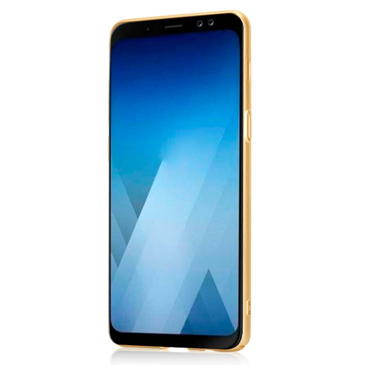 Lenuo Leshield Series for Galaxy A8 (2018) PC Dropproof Protective Back Cover Case(Gold)