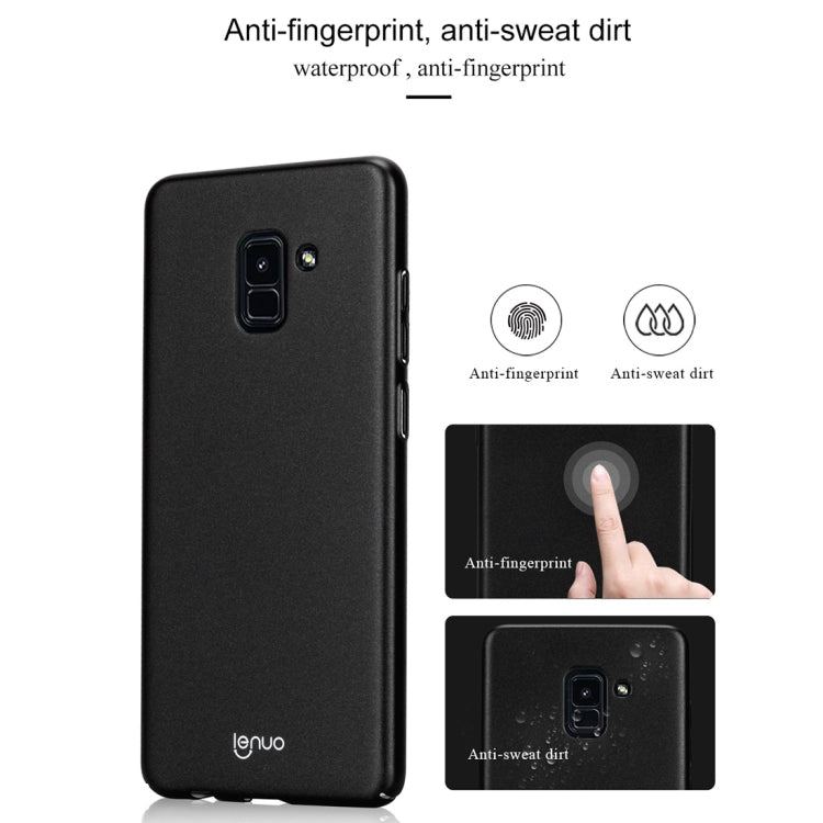 Lenuo Leshield Series for Galaxy A8 (2018) PC Dropproof Protective Back Cover Case(Gold)