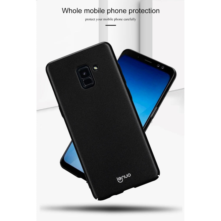 Lenuo Leshield Series for Galaxy A8 (2018) PC Dropproof Protective Back Cover Case(Gold)