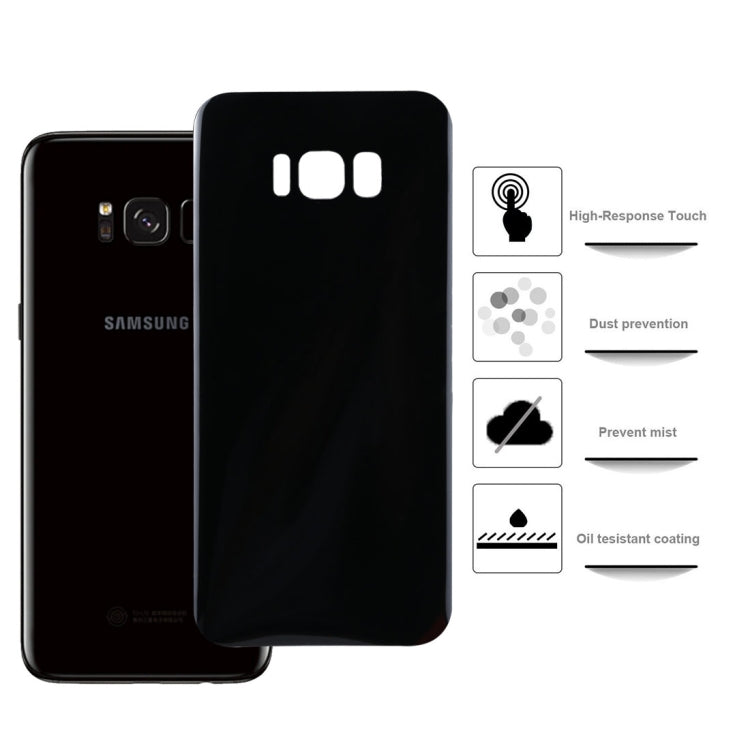 0.1mm HD 3D Curved PET Back Full Screen Protector for Galaxy S8 + / G955(Black)