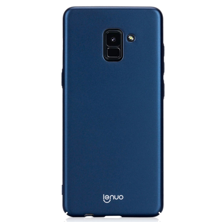 Lenuo Leshield Series for Galaxy A8+ (2018) PC Dropproof Protective Back Cover Case(Blue)