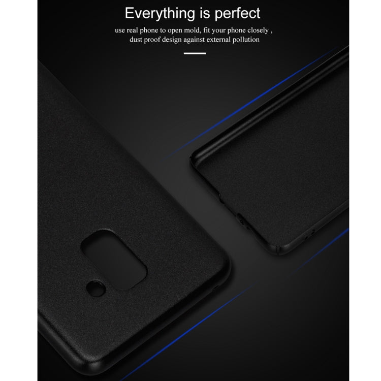 Lenuo Leshield Series for Galaxy A8+ (2018) PC Dropproof Protective Back Cover Case(Blue)