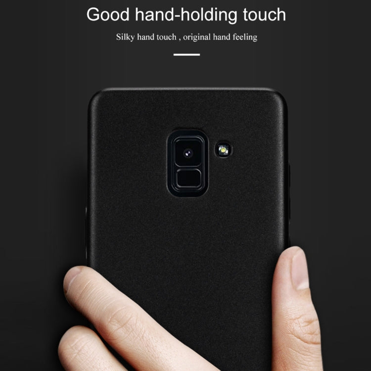 Lenuo Leshield Series for Galaxy A8+ (2018) PC Dropproof Protective Back Cover Case(Blue)