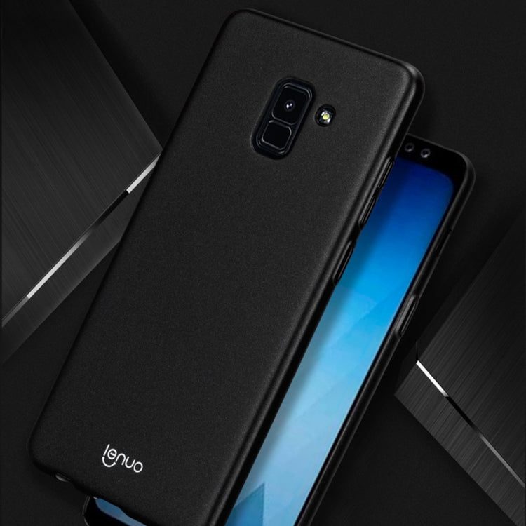 Lenuo Leshield Series for Galaxy A8+ (2018) PC Dropproof Protective Back Cover Case(Blue)