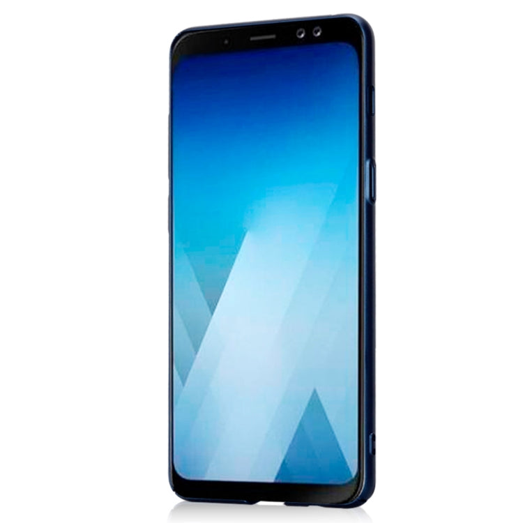 Lenuo Leshield Series for Galaxy A8+ (2018) PC Dropproof Protective Back Cover Case(Blue)