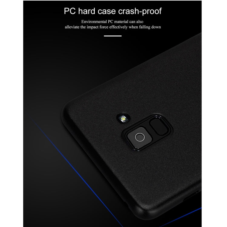Lenuo Leshield Series for Galaxy A8+ (2018) PC Dropproof Protective Back Cover Case(Blue)