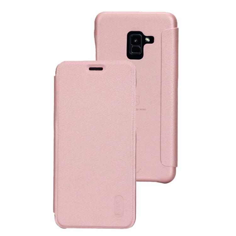 Lenuo Ledream Flip Series for Galaxy A8 (2018) PU + PC Horizontal Flip Leather Case with Card Slots