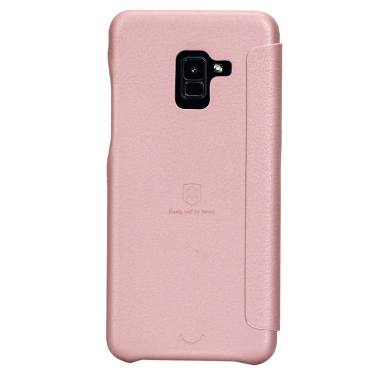 Lenuo Ledream Flip Series for Galaxy A8 (2018) PU + PC Horizontal Flip Leather Case with Card Slots