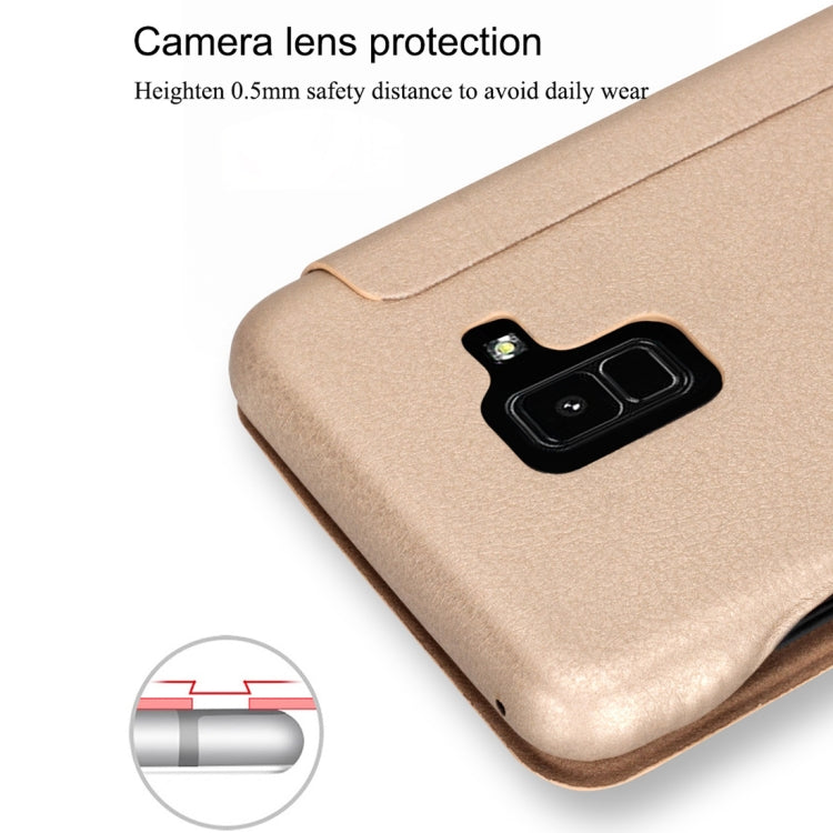 Lenuo Ledream Flip Series for Galaxy A8 (2018) PU + PC Horizontal Flip Leather Case with Card Slots
