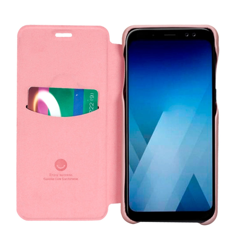 Lenuo Ledream Flip Series for Galaxy A8 (2018) PU + PC Horizontal Flip Leather Case with Card Slots