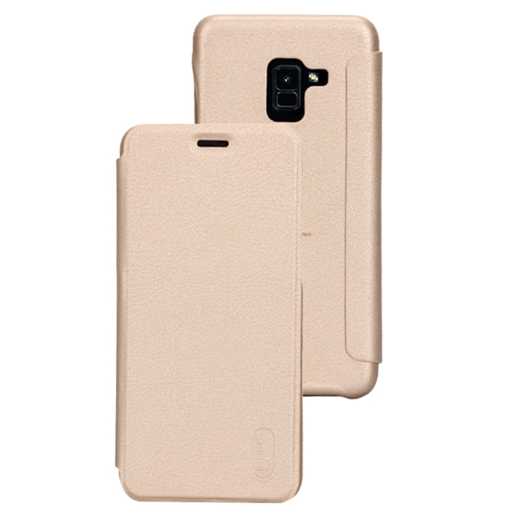 Lenuo Ledream Flip Series for Galaxy A8 (2018) PU + PC Horizontal Flip Leather Case with Card Slots