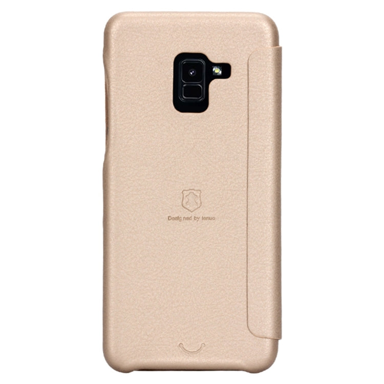 Lenuo Ledream Flip Series for Galaxy A8 (2018) PU + PC Horizontal Flip Leather Case with Card Slots