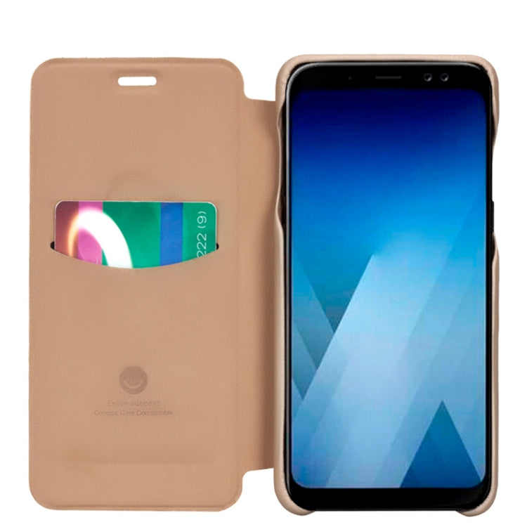 Lenuo Ledream Flip Series for Galaxy A8 (2018) PU + PC Horizontal Flip Leather Case with Card Slots