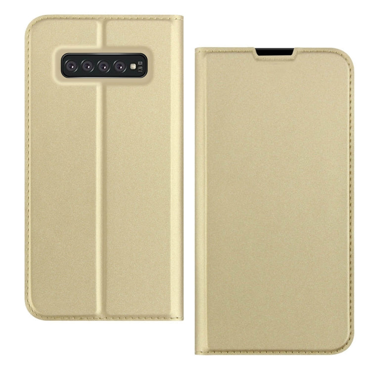 DZGOGO ISKIN Series Slight Frosted PU+ TPU Case for Samsung Galaxy S10